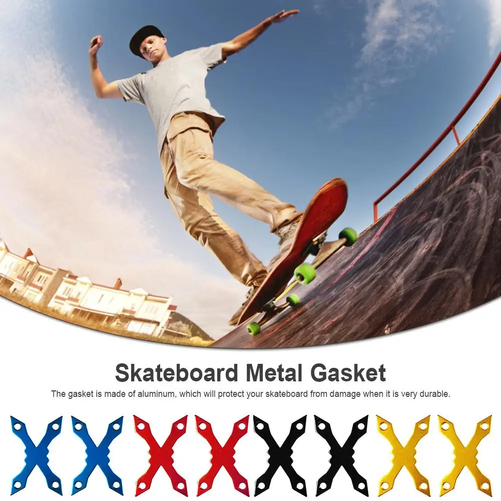 

Skateboard Longboard Deck Gaskets Protective Aluminum Alloy Hardware Parts