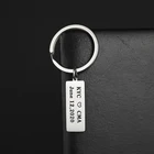 Sipuris изготовленный на заказ брелок с гравировкой для Юбилей персонализированные шик по индивидуальному заказу письмо брелок для Для мужчин Для женщин Для мужчин Подарочная цепочка для ключей