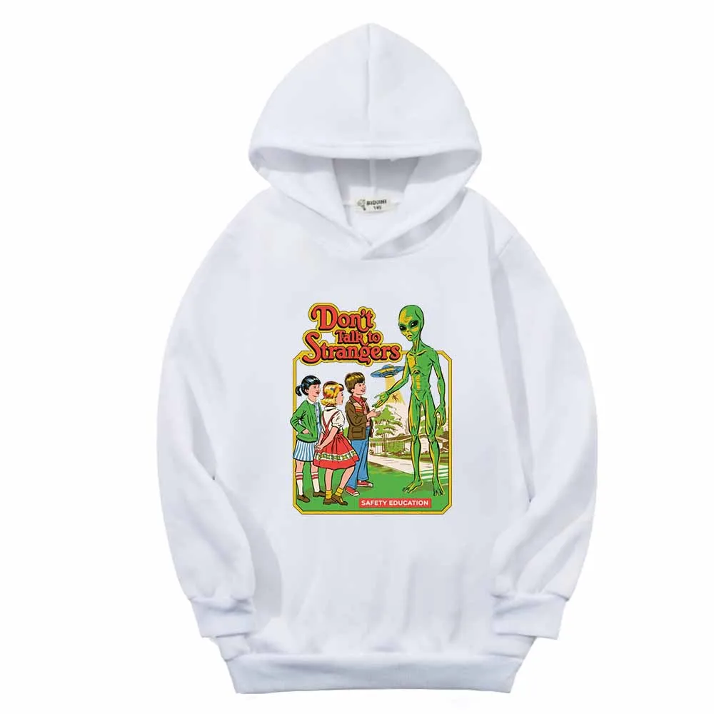 

Cartoon Printed Safety Education In The Spring and Autumn Season Cotton Hoodie Boys and Girls Sports Leisure Long-sleeved Shirt