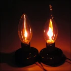 E14 3 Вт светодиодные лампы Эдисона пламя огонь освещение 220 В Lampara вольфрама оранжево-красный в винтажном стиле эффектом мерцания роман лампы в форме свечи наконечник лампы