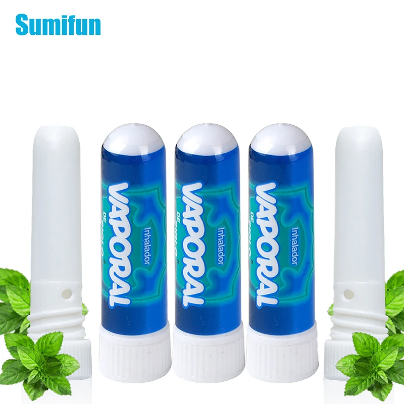 

5Pcs Mint Nasal Inhaler 100% Original Allergic Rhinitis Cream Essential Oils Relieve Nose Itching Headache Refresh Ointment