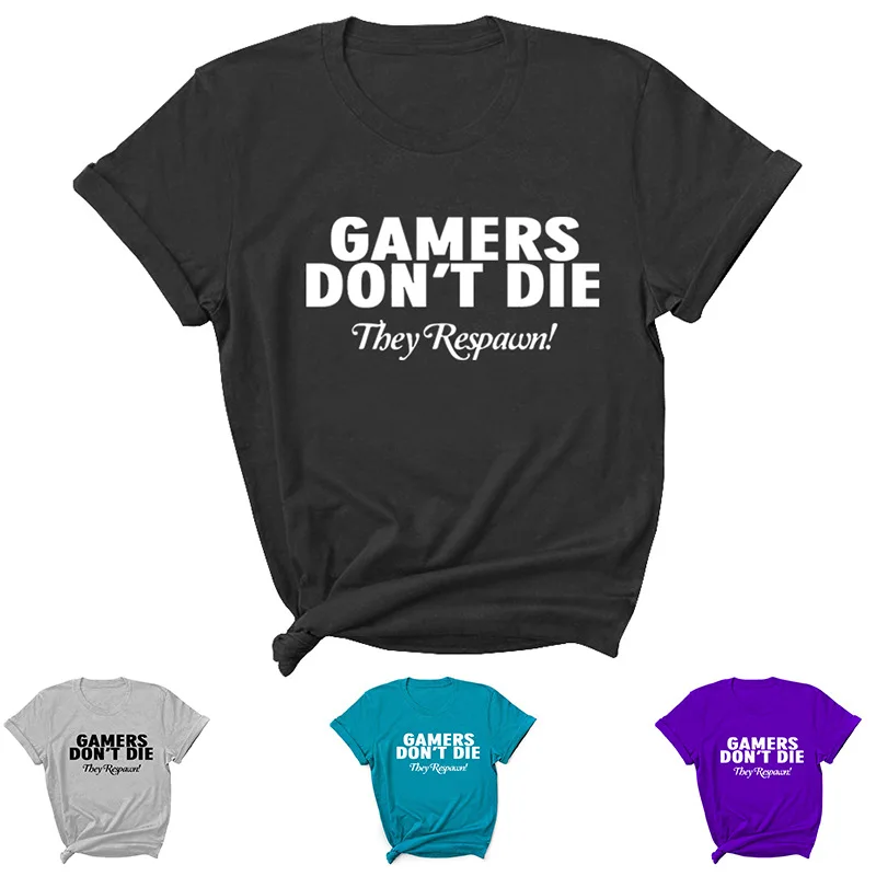 

Футболка женская свободного покроя с коротким рукавом и круглым вырезом