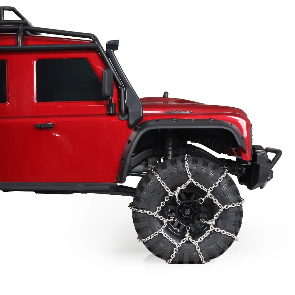 Металлические противоскользящие цепи FIMONDA 2 шт. для 1/10 RC Crawler Traxxas TRX4 Axial SCX10 90046 RC4WD