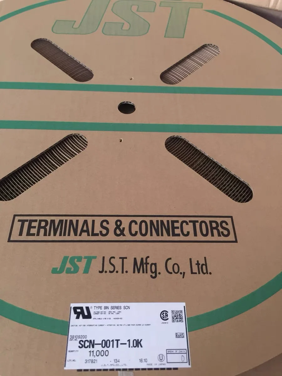 JST-piezas de engarce de esta&ntilde;o, piezas nuevas, CONN PIN 22-28AWG, SCN-001T-1.0K ,SCN-001T-1.0, 100%-0
