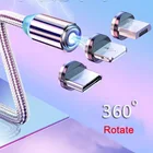 Магнитный зарядный кабель USB, Micro-C, 8 Pin, для Samsung, Iphone, Xiaomi, Android мобильный телефон