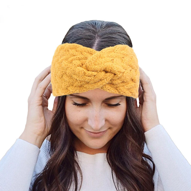 

Повязка на голову кашемировая, зимняя, теплая