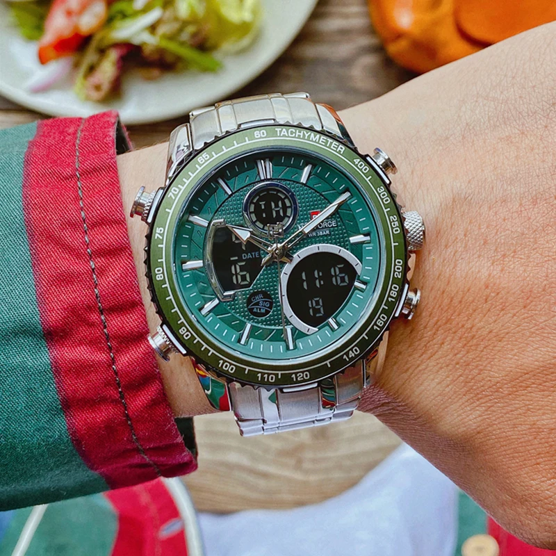 Бренд NAVIFORCE оригинальные часы мужские Аналоговые Кварцевые Спортивные военные