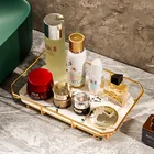 Ванная комната лоток для хранения Nordic имитация Мрамор поддон из смолы Туалет прямоугольные украшения лоток для хранения Роскошные кухня Органайзеры