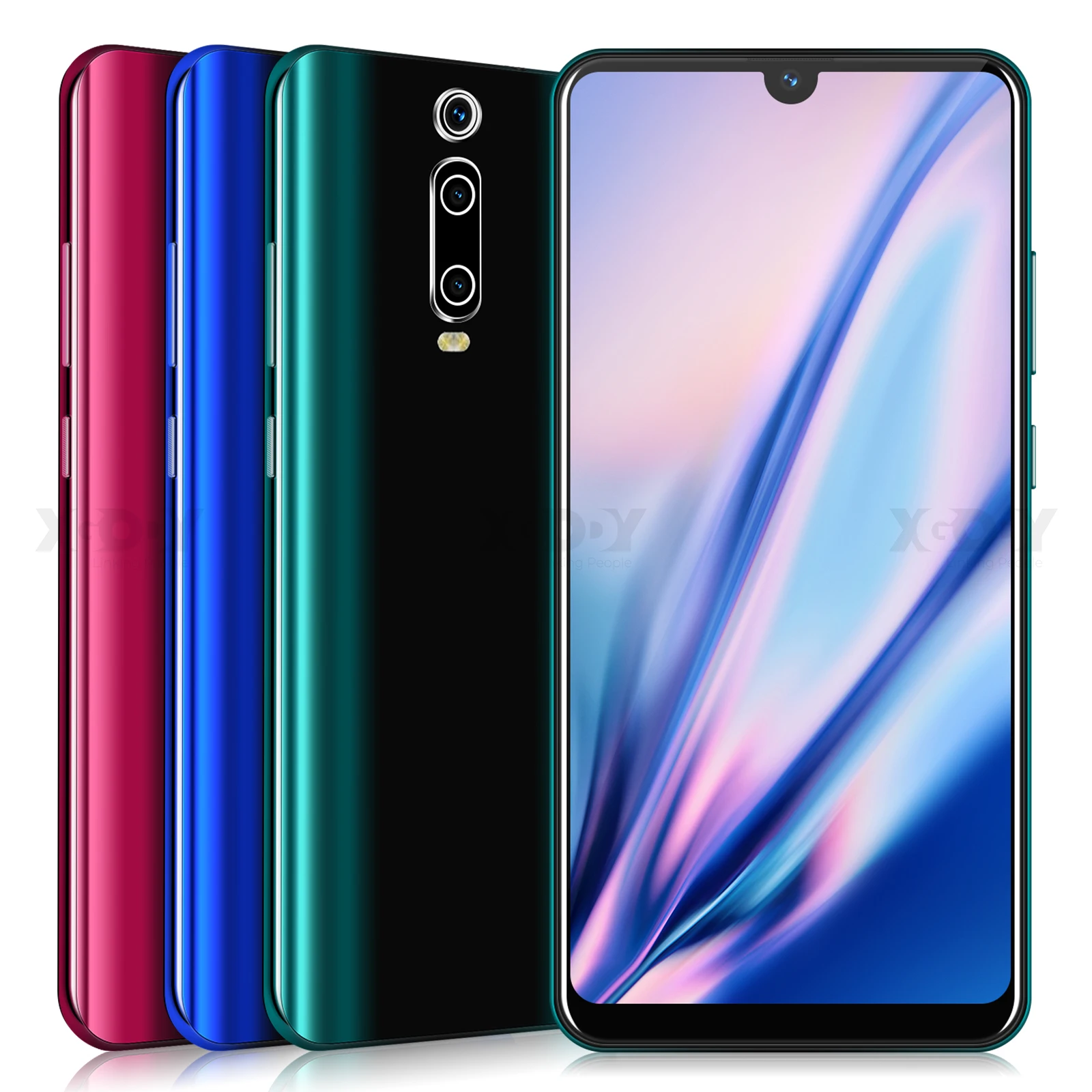 XGODY 3g мобильный телефон 9T 1GB 4GB 6,26 ''QHD экран MTK6580 четырехъядерный Android 9,0 капля полный экран 2800mAh смартфон