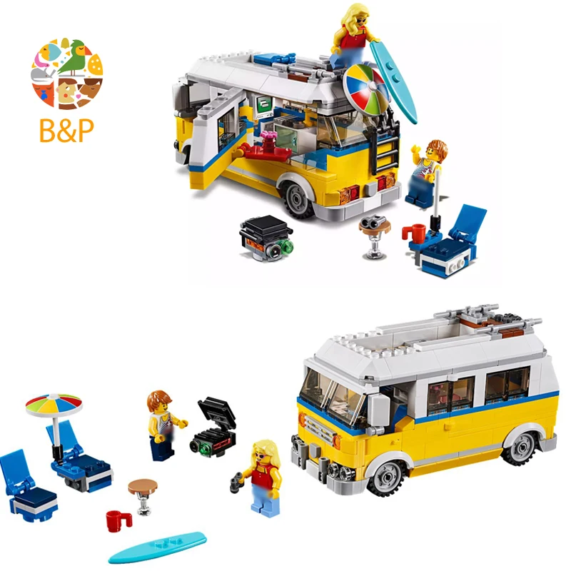 31079 391 шт. 3-в-1 солнце Surfer Ван модель Развивающая игрушка сделай сам для детей 11047
