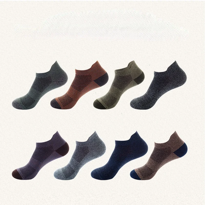 Носки мужские блестящие хлопковые повседневные дышащие сетчатые модные