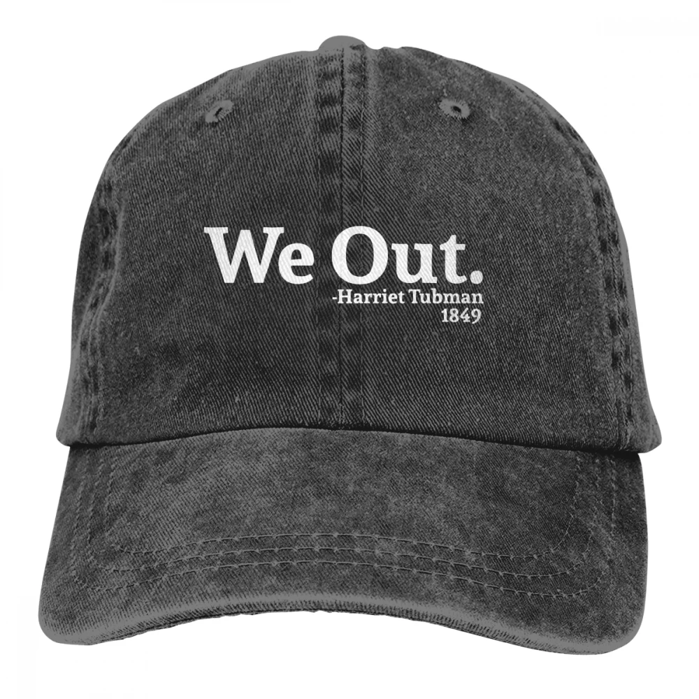 We Out Harriet Tubman Casquette черные унисекс Мужские Женские джинсовые бейсболка с ремешком