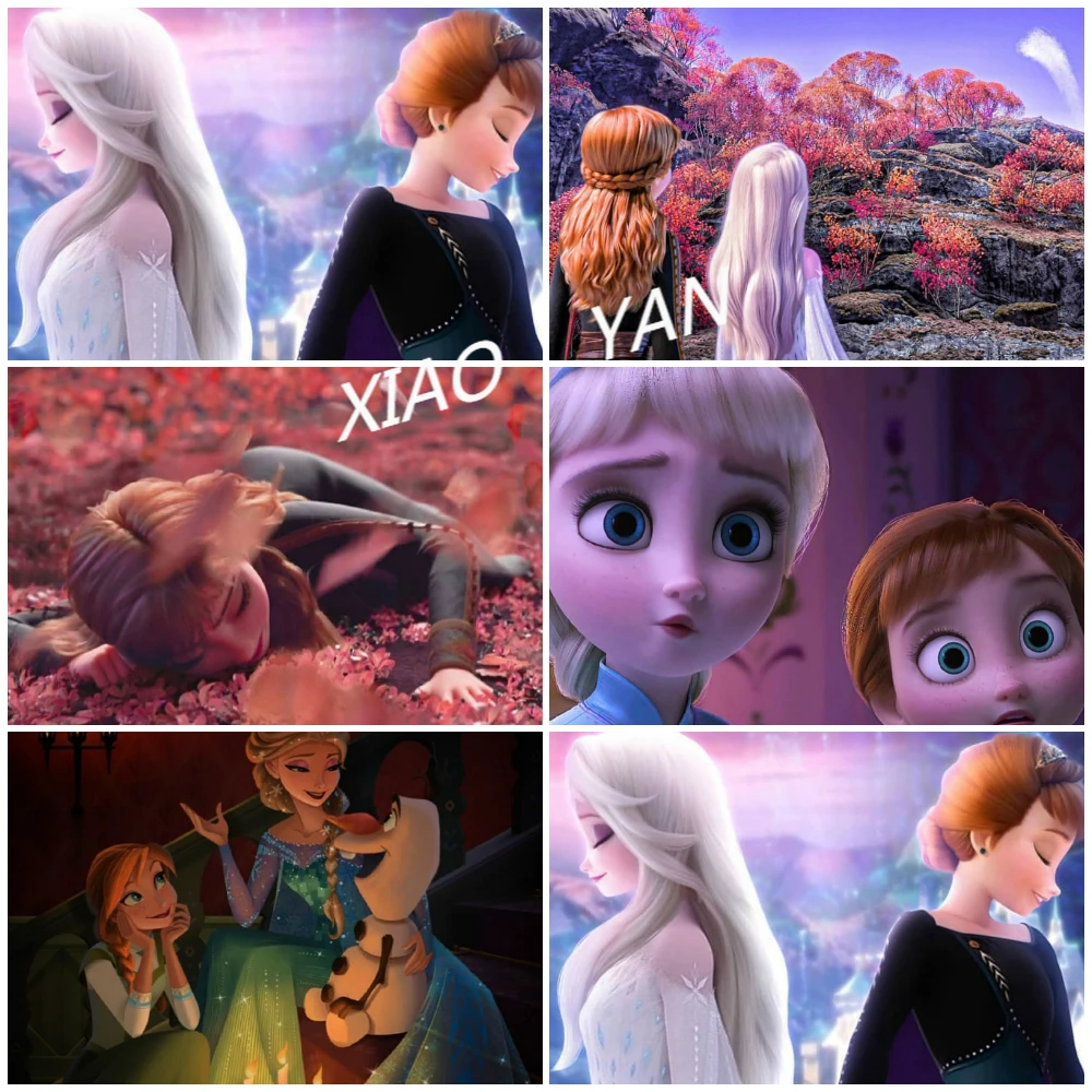 

Алмазная 5D картина для творчества Aisha и принцесса Анна Круглый Набор для алмазной вышивки изысканное ремесло украшение для дома Дисней