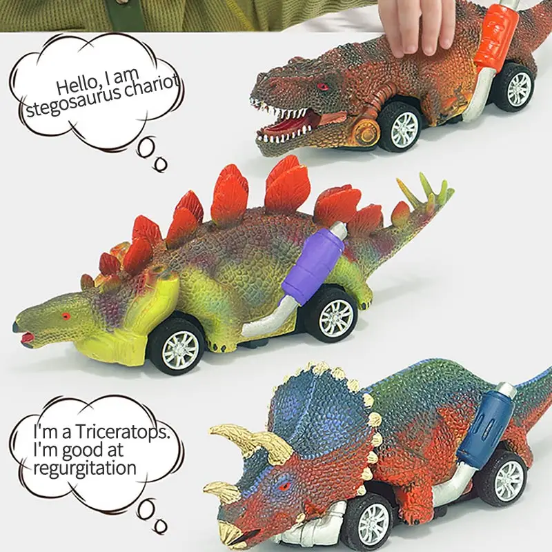 

6 шт. тянуть обратно динозавр автомобиль игрушка динозавр, Mini Roadster, вечерние свадебные сувениры игры мини Монстр Гонки Картинг развивающие л...