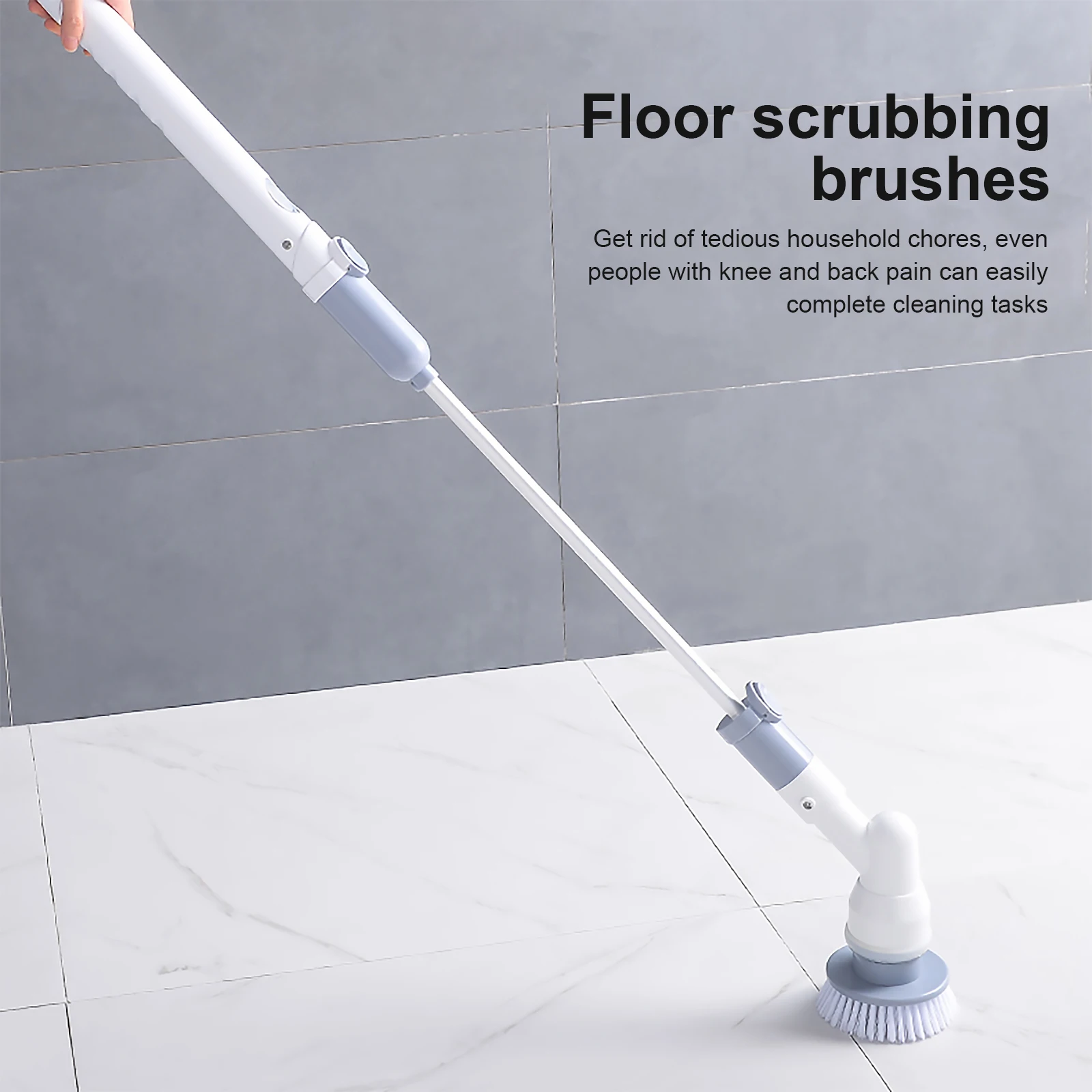 Электрический вращающийся скребок 360 беспроводной для душа и ванной комнаты с