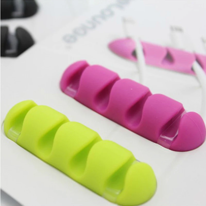 office storage 2pcs Data Cable Charging Line Collation Tools Collector Portable USB Storage escritorio organizador mesa