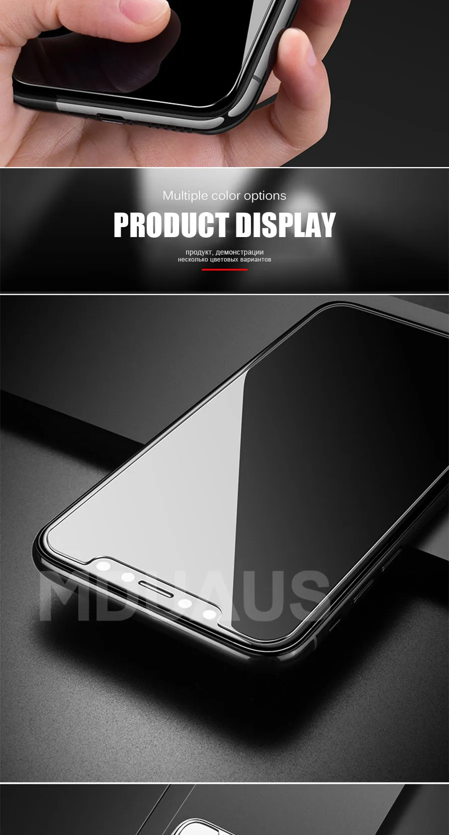 0,22 мм 9H закаленное стекло для iPhone 8 7 6 6S Plus 5 5S SE Защита экрана для iPhone X XR XS 11 Pro Max защитная пленка