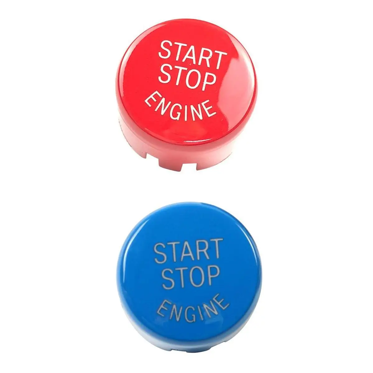 

0.98 '' Engine Start Stop Button Cover Decor For BMW F / G Chassis Red + Blue