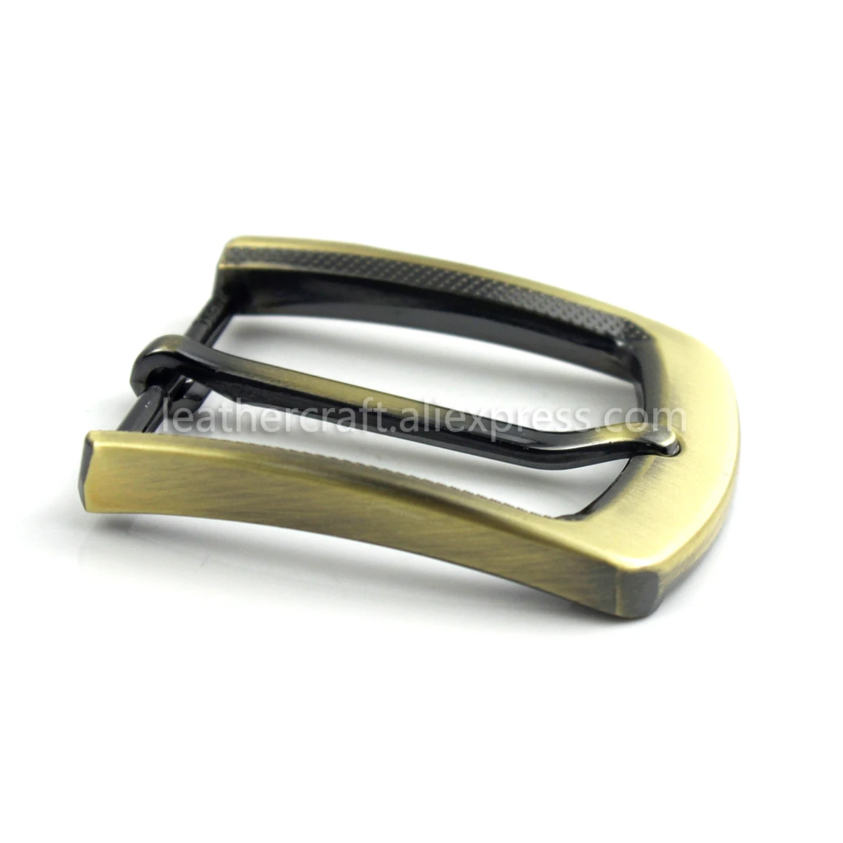 1pcs 35mm Metal Plating Belt Buckle Men End Bar Heel Bar Single Pin Belt Half Buckle Leather Craft Belt Strap for 32-34mm Belt