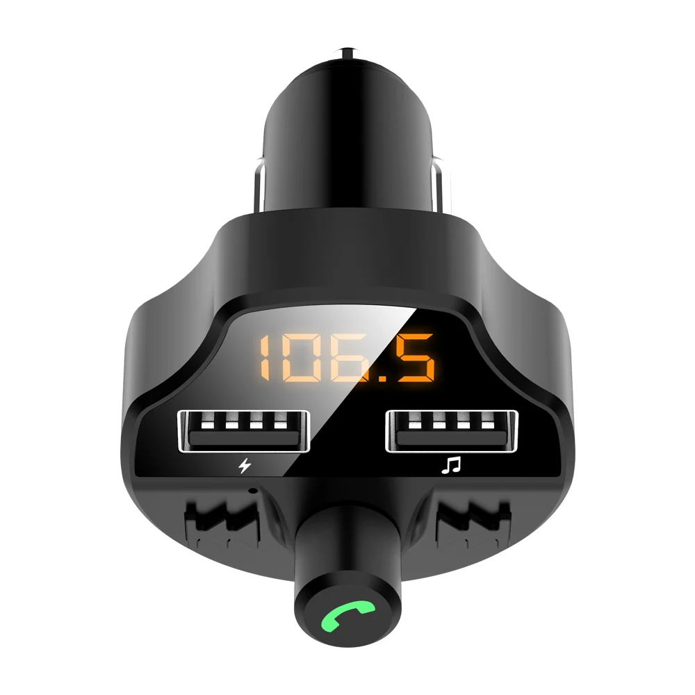 Автомобильный fm передатчик Aux модулятор Bluetooth комплект громкой связи