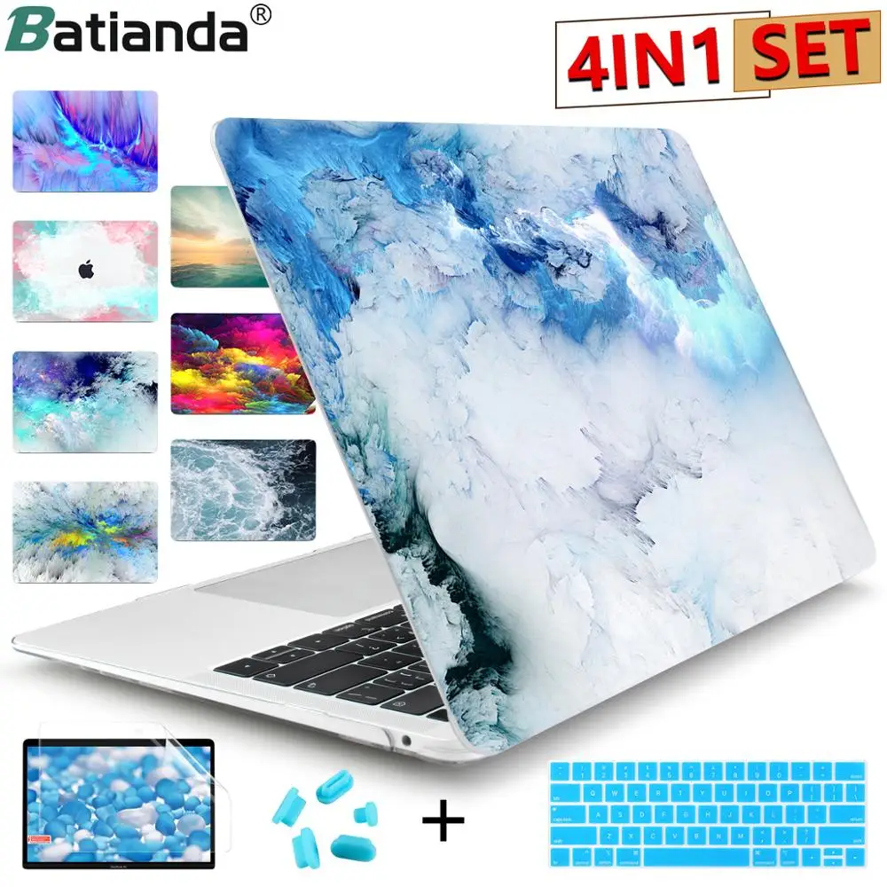 Жесткий Чехол для ноутбука чехол с клавиатурой MacBook Air Pro Retina 11 12 13 15 16 2019 2020 A2338 A2337 M1