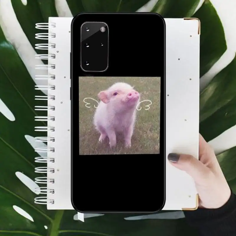 

Cute Little Pink Pet Pig Phone Case For Samsung galaxy S 7 8 9 10 20 edge A 6 10 20 30 50 51 70 note 10 plus