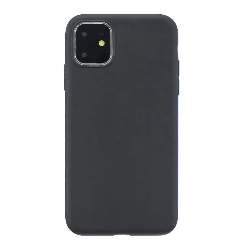 В конфеты цвет Матовые чехлы для IPhone 11 Pro MAX простой Анти Царапины Нескользящие