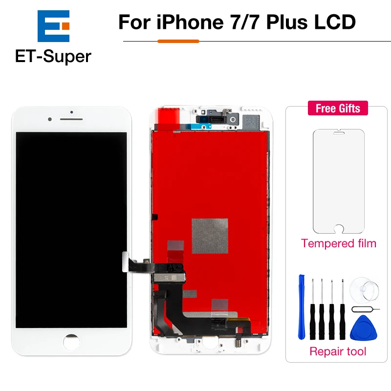 Черный/белый дигитайзер монтажный ЖК экран для iPhone 7 7plus OEM дисплей Идеальный 3D Force