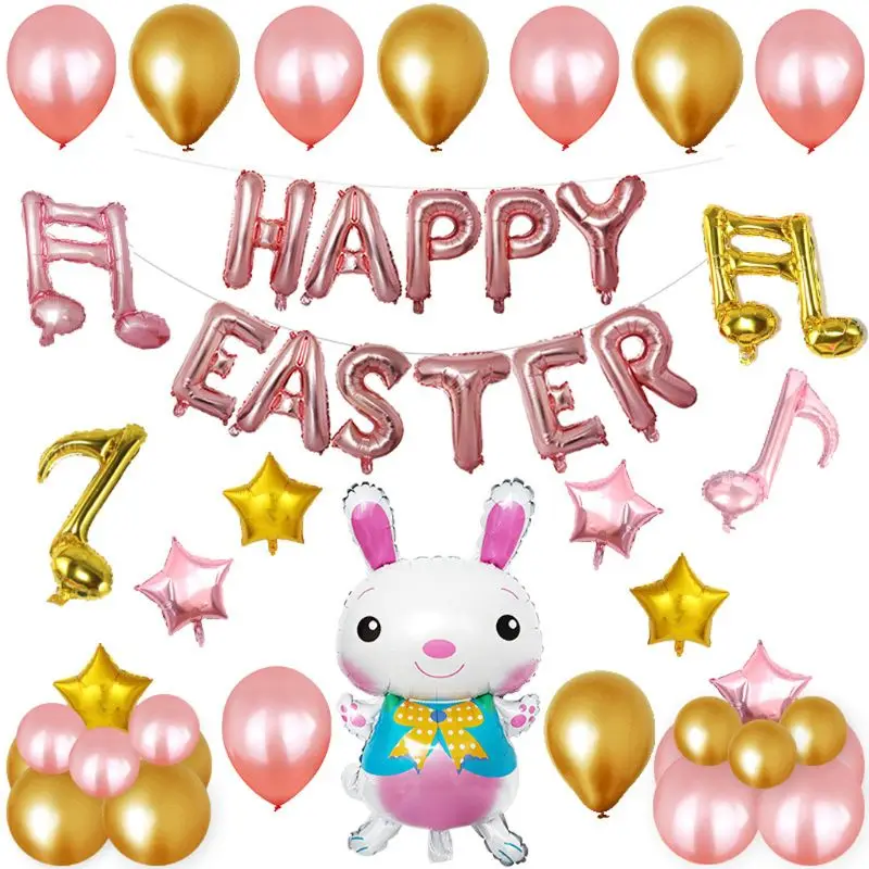 

colorful balloons Easter balloon cartoon rabbit theme balloon set