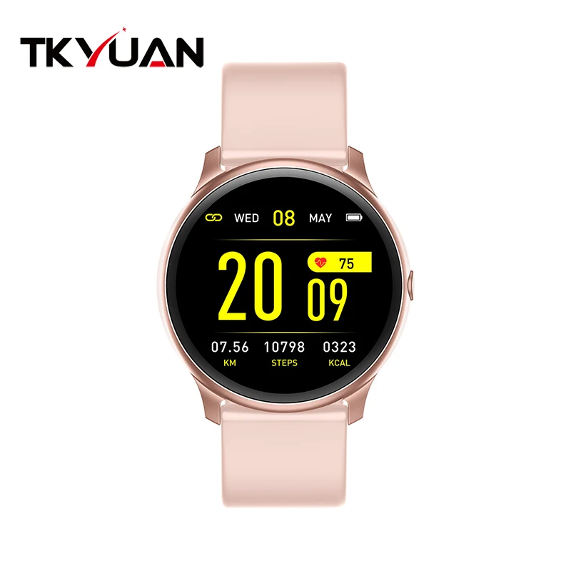 TKYUAN kw19 Смарт-часы женские 1,3 дюймов тонкие BT4.0 часы Активный Пульс фитнес-браслет водонепроницаемые Смарт-часы для мужчин