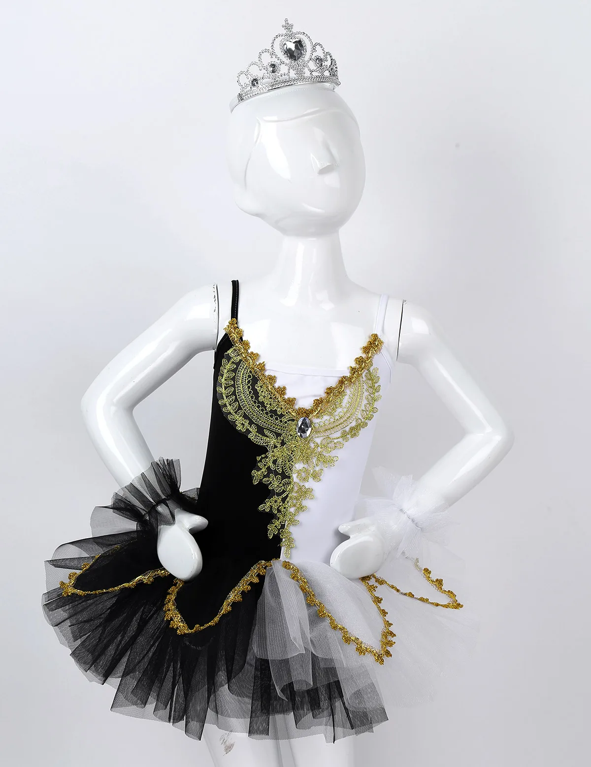 Детское балетное платье-пачка для девочек яркая балетная одежда со стразами