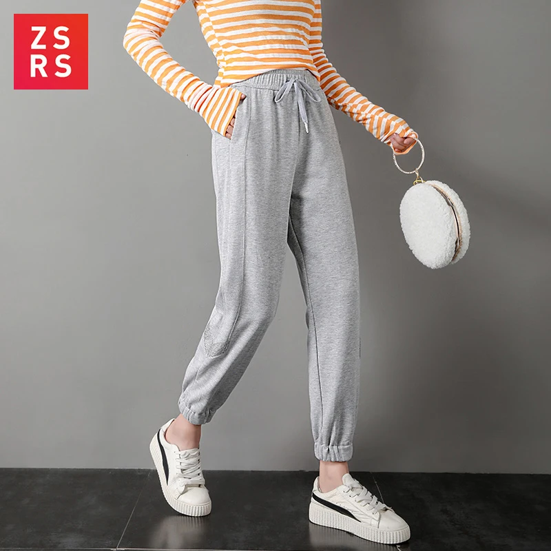 Спортивные штаны ZSRS Корейская версия свободные и тонкие новинка 2020 Осенние боди