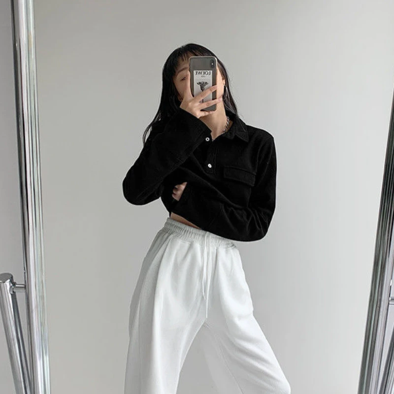 Укороченные свитера женские шикарные с длинным рукавом Весенние стильные