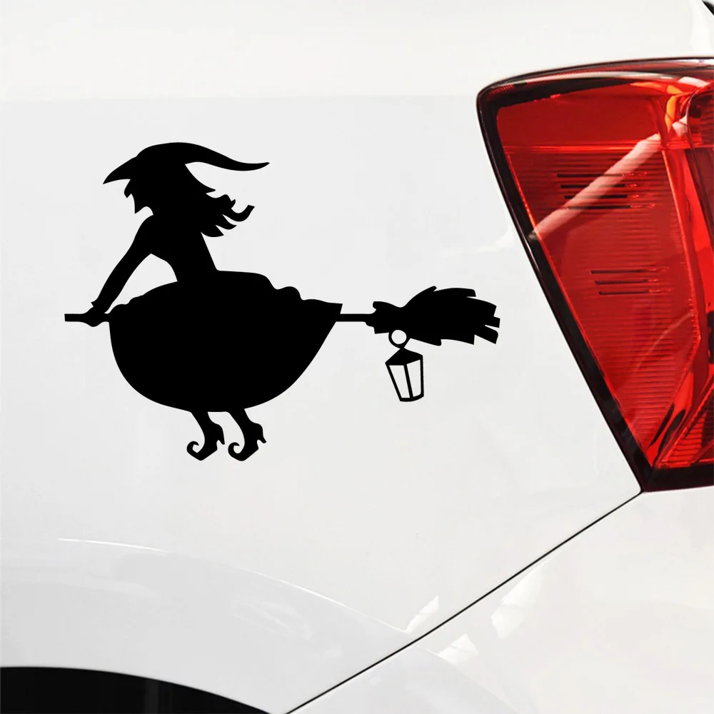 

Free shipping Witch Car Assessoires Funny Motorcycle Car Styling Vinyl Stickers On Car