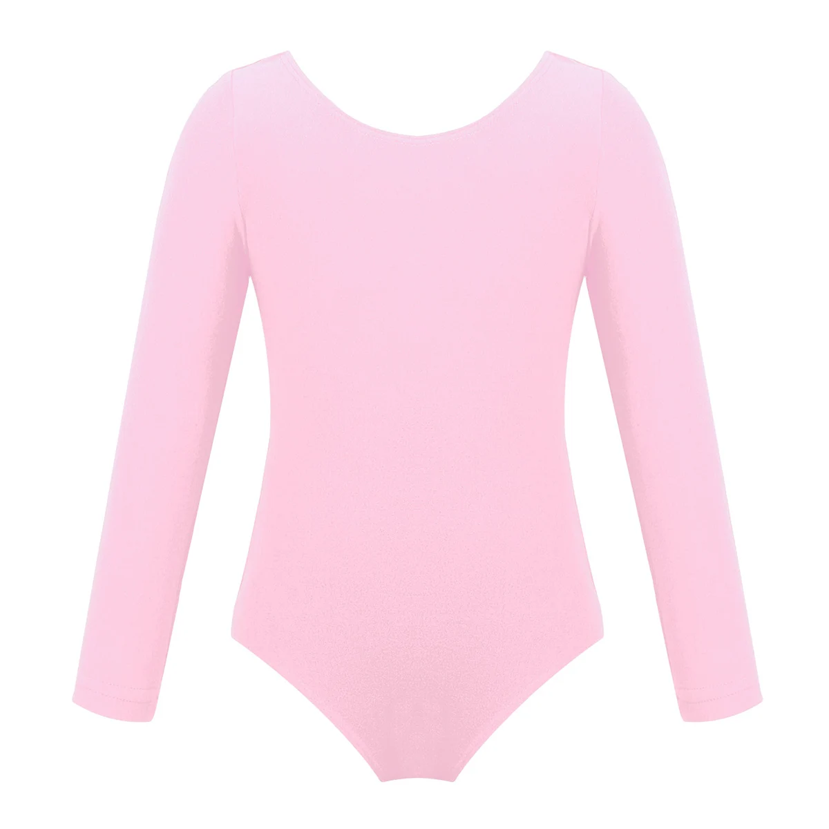 

Kids Solid Color Long Sleeve Professional Ballet Dance Wear Gymnastics Leotard Workout Bodysuit Girls Stage Performance Costume