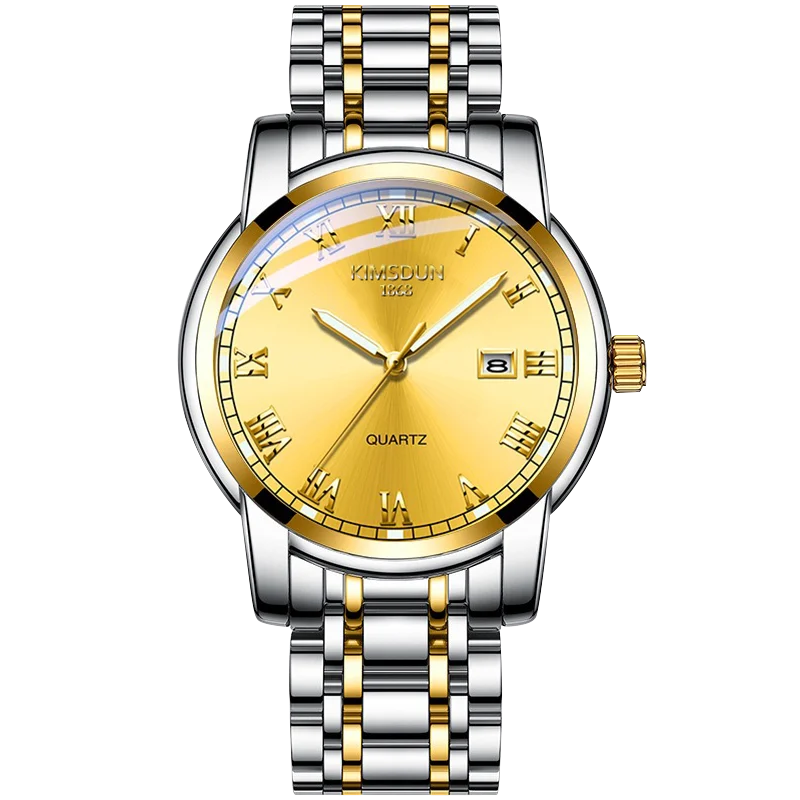 Relojes Para Hombre KIMSDUN модные брендовые светящиеся водонепроницаемые кварцевые часы