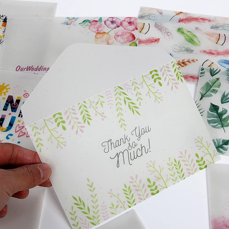 20 шт прозрачная матовая бумага с серной кислотой Свадебная пригласительная