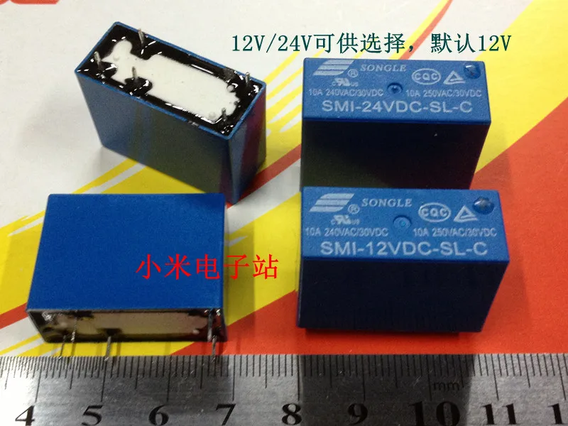 

Реле SMI-12VDC-SL-C SMI-24VDC-SL-C 5VDC 5 футов 10A 250VAC