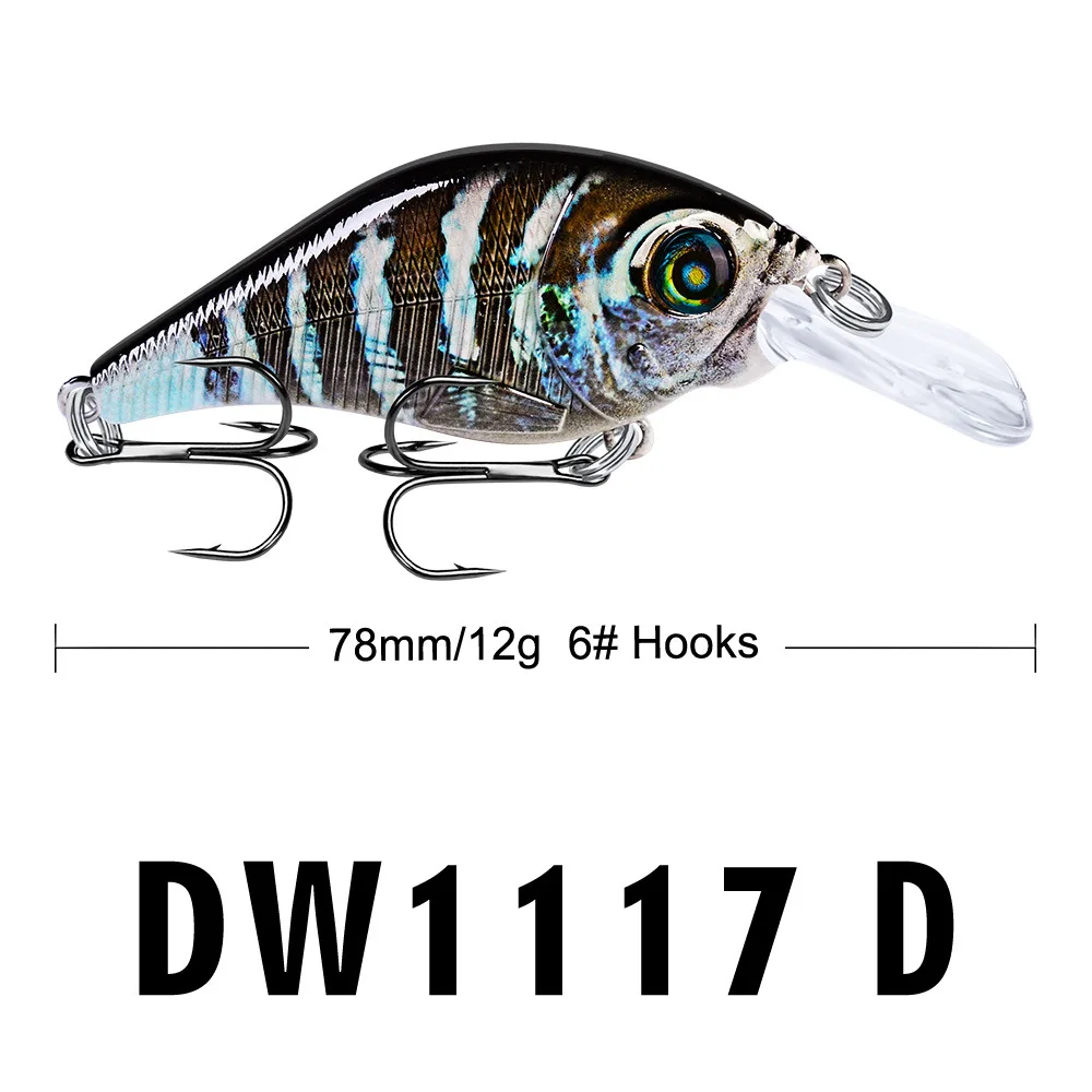 78 мм/12 г кренкбейт окуня щука свимбейт маленькая жесткая приманка воблеры Япония