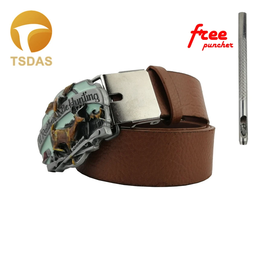 Я предпочитаю охотничьи пряжки для ремня с цветной планкой подходящей ширины 4 см