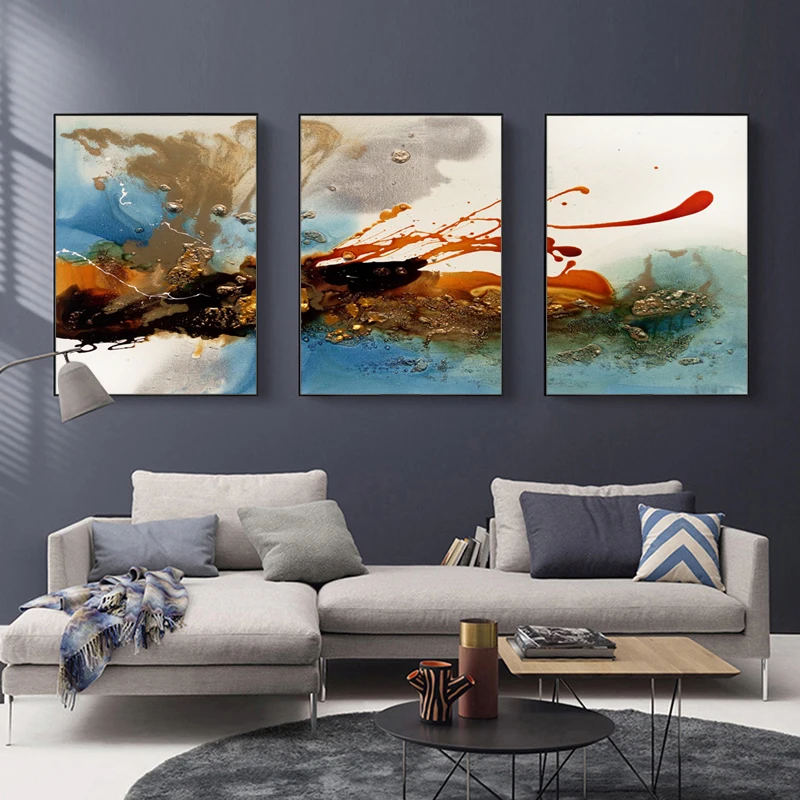 RELIABLI Арт холст Картина Красочные облака фотографии Wall ART Для Гостиная украшения