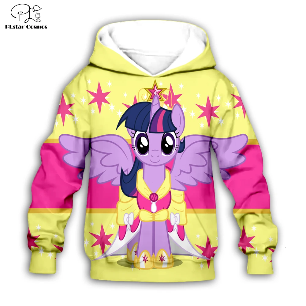 Комплект детской одежды весна осень толстовка лошадь с рисунками из