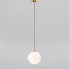 Подвесные светильники в современном минимализме, черныеЗолотые подвесные светильники в скандинавском стиле, стеклянные шары, Светильники для лофта, Светильники для гостиной, спальни