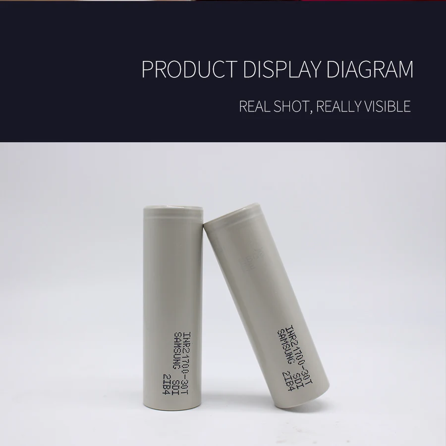 INR21700-30T 30T 21700 3000mah 35A 3,7 V аккумуляторная батарея с плоским верхом PK NCR21700A для samsung