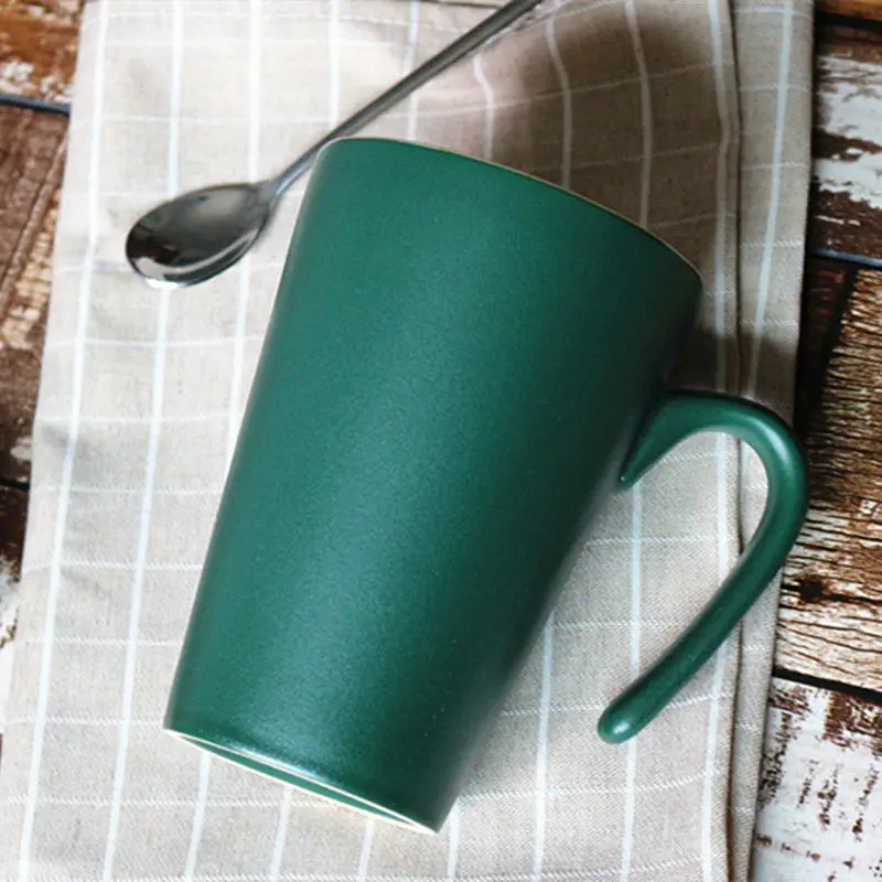 Кружка с матовой текстурой керамическая чашка кофейная для воды В чайном