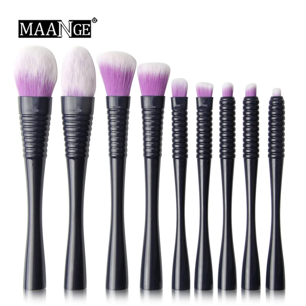 Factory Direct MAANGE New 9 Small Waists Cosmetic Brush Makeup Tools with Bag Foundation Blending | Красота и здоровье