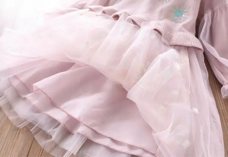 Комплекты из 2 предметов для девочек 2020 г. Весенний вязаный жилет и платья модные