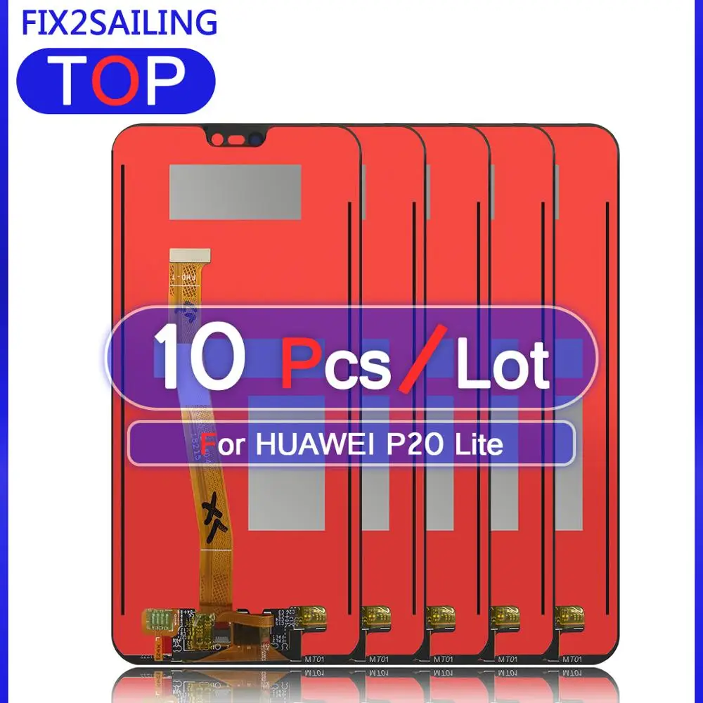 10 шт. 100% новый протестированный рабочий ЖК дисплей для HUAWEI P20/P20 Lite ANE LX1 Nova 3e