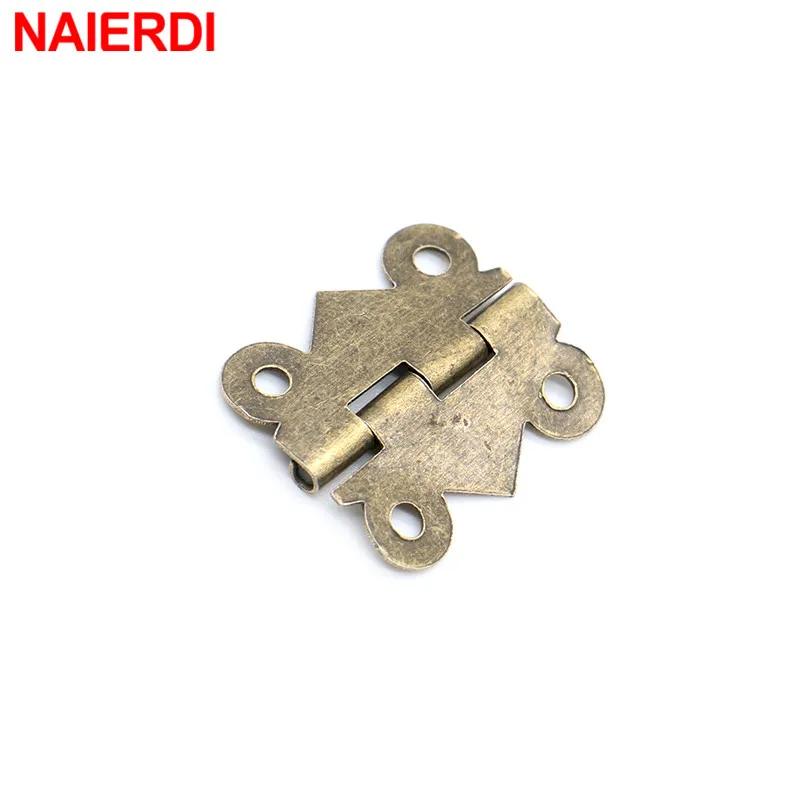 Дверные петли с бабочками NAIERDI 4 шт. деревянные для шкафа + 2 антикварных