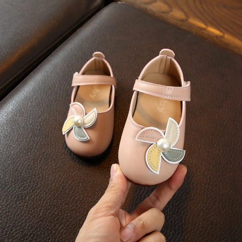 Осенняя детская обувь из искусственной кожи Обувь для маленьких девочек